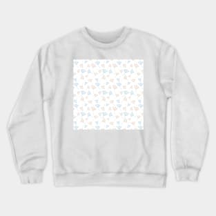 Gentle blue and brown dandelion flowers Crewneck Sweatshirt